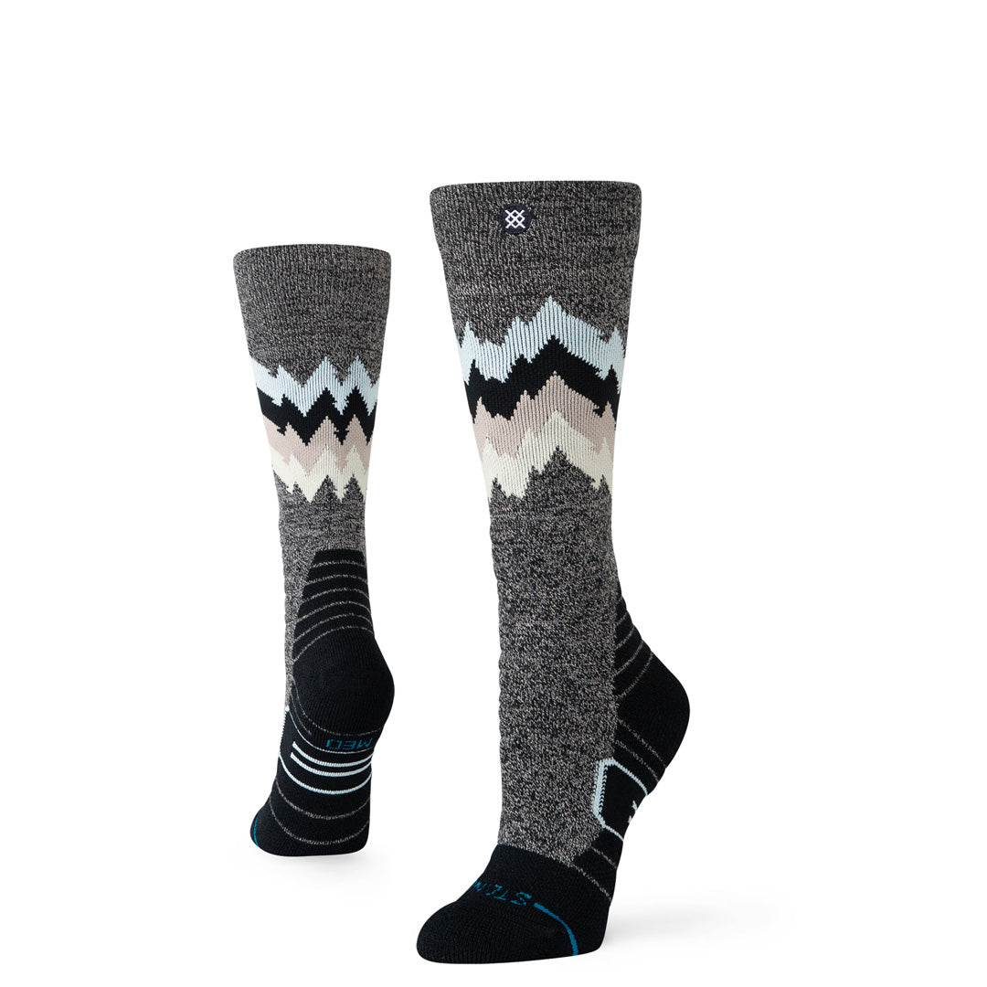 Stance | Womens Thompson Mid Wool Snow Sock Black Heather