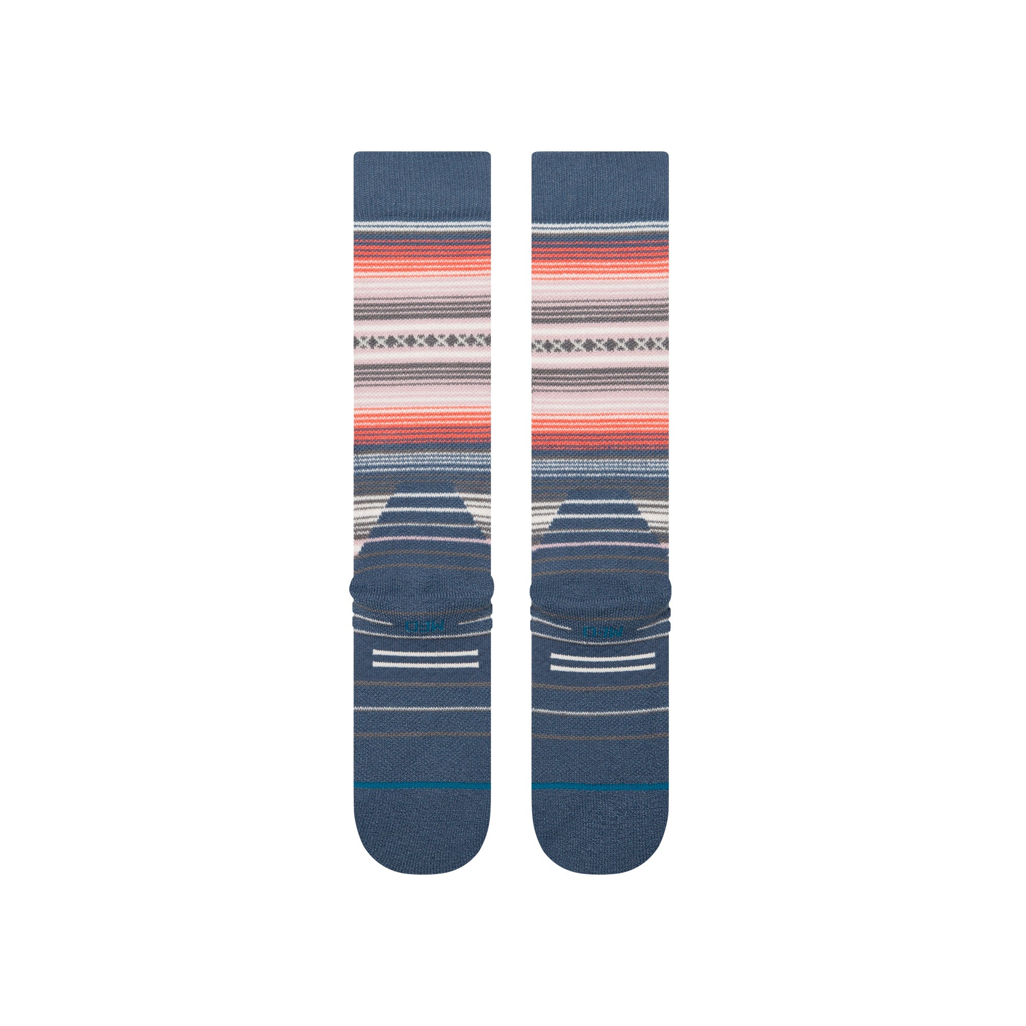 Stance Womens Curren Mid Wool Snow Sock Sea Blue