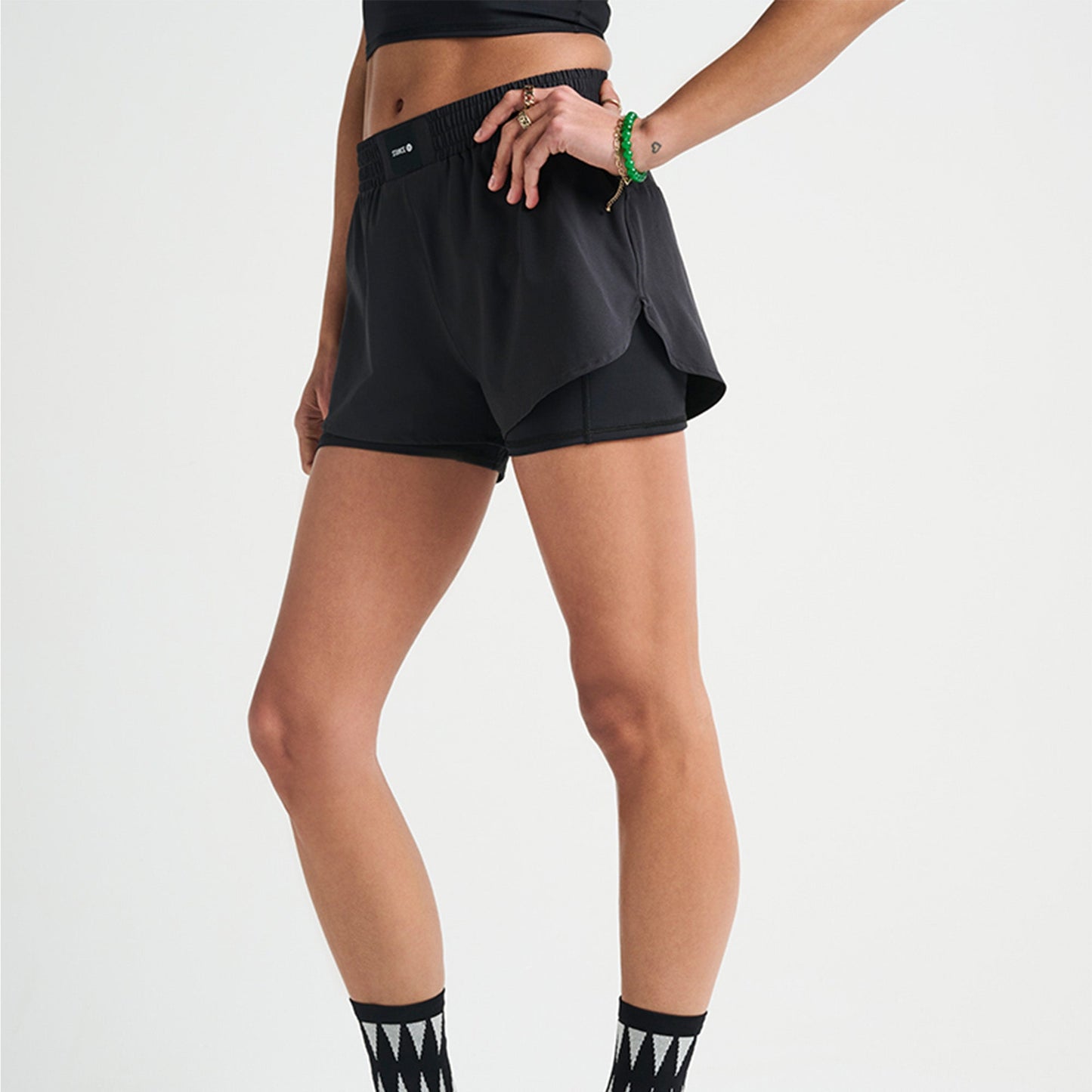 Stance Women&#39;s Work It Out Short Black |model