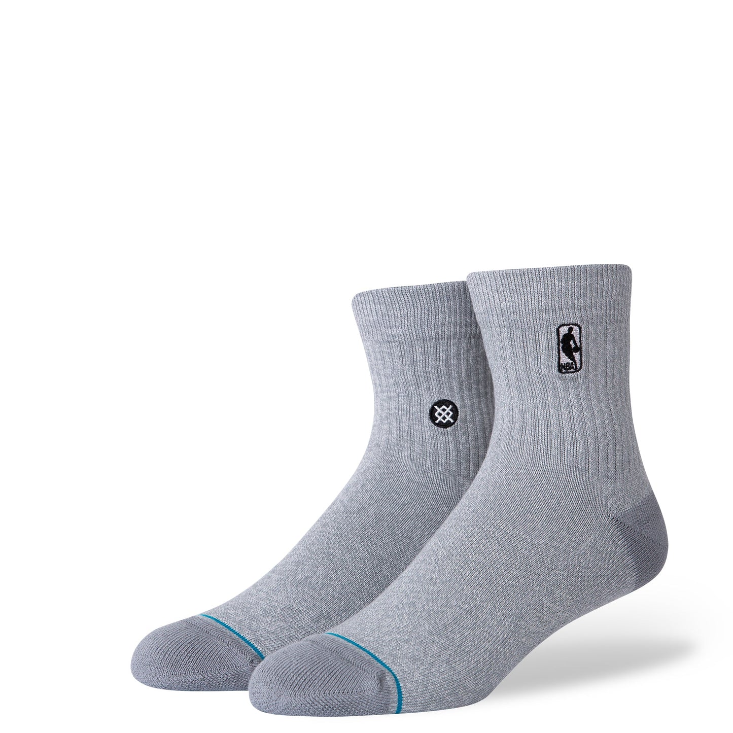 Stance Logoman Quarter Sock Heather Grey