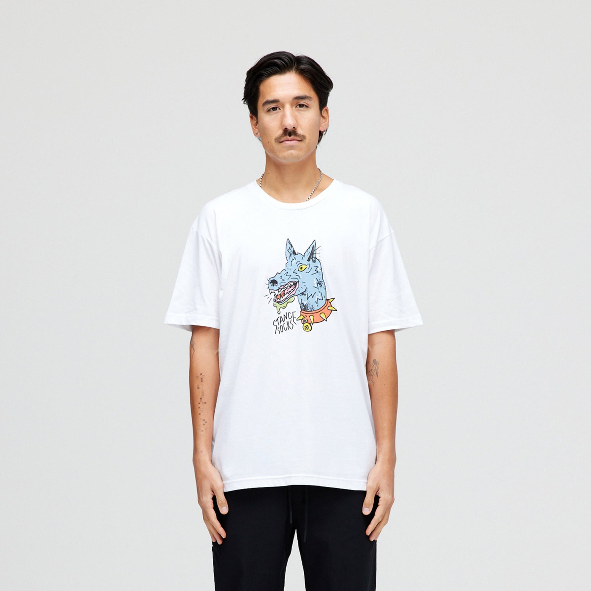 Stance Ankle Biter T-Shirt White |model