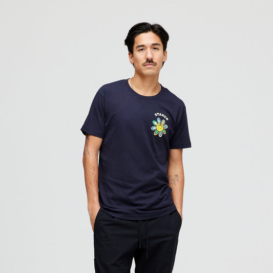 Stance Floral Punch T-Shirt Navy |model