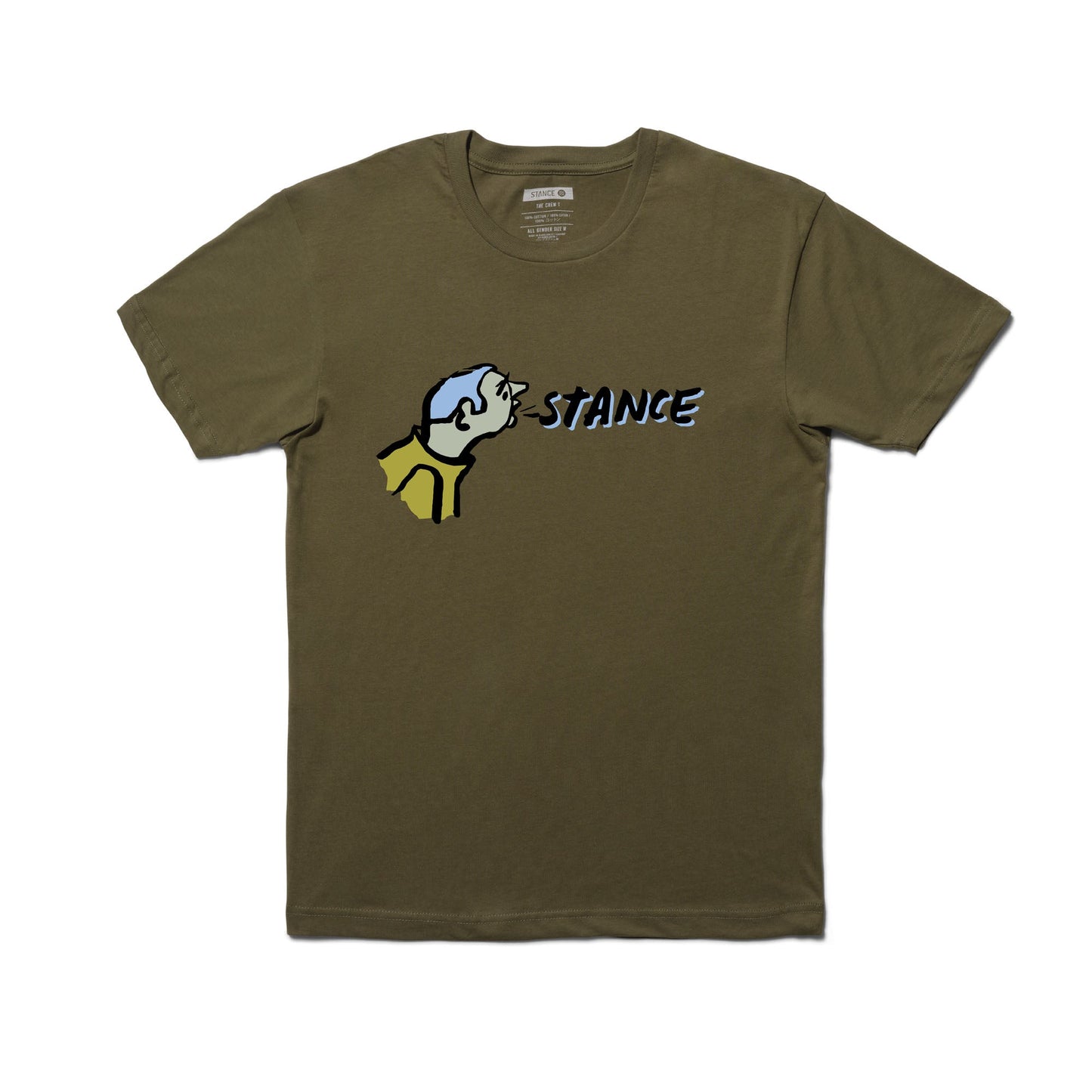 Stance Russ Pope T-Shirt Military Green