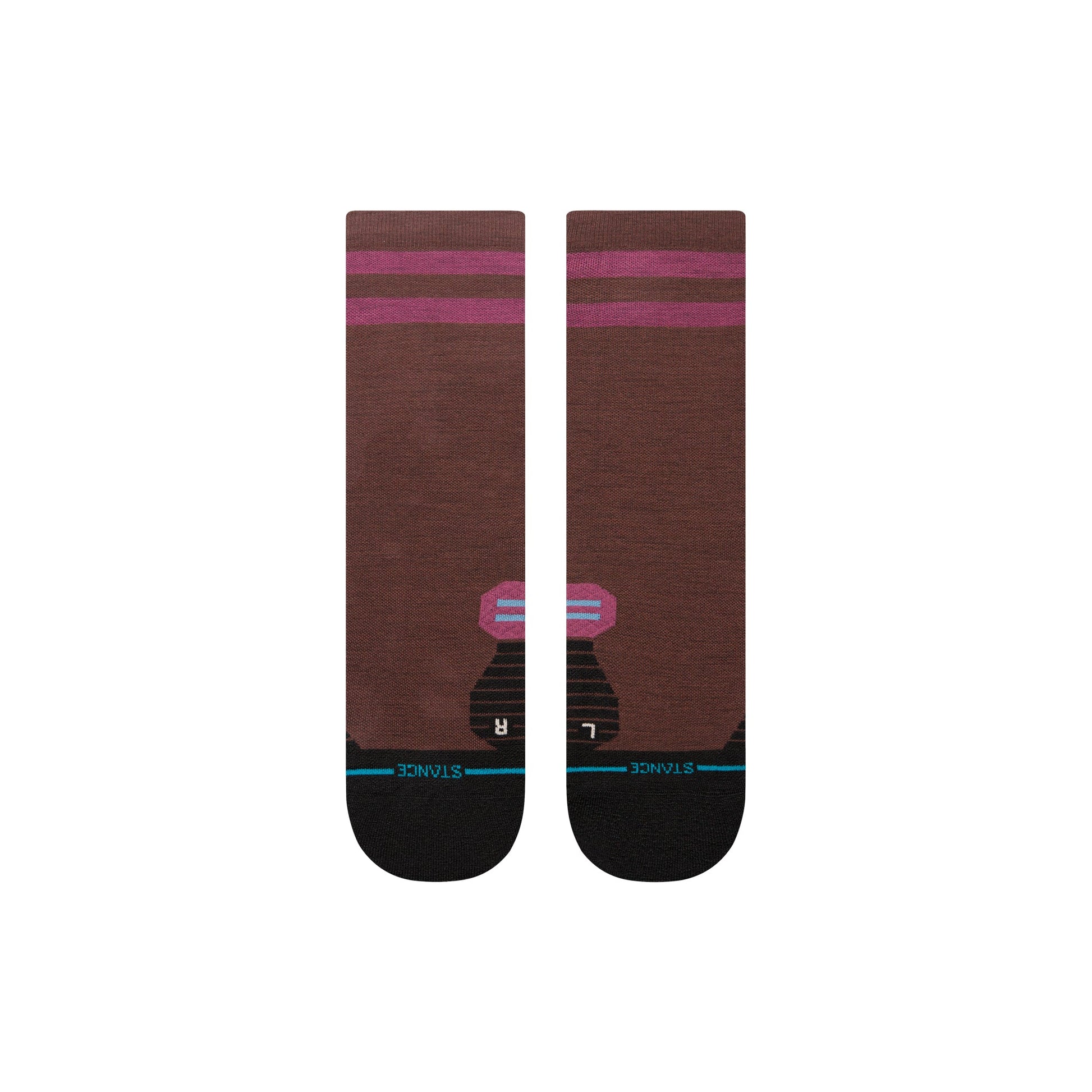 Stance Light Wool Crew Sock Dark Brown