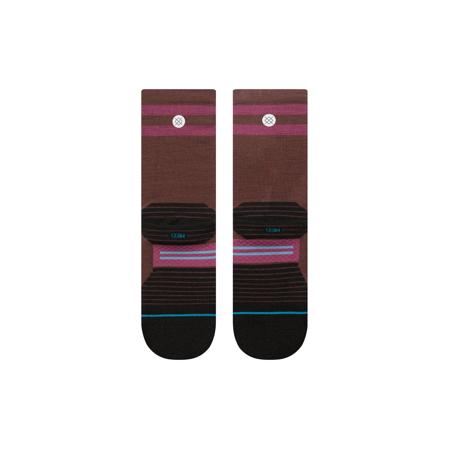 Stance Light Wool Crew Sock Dark Brown