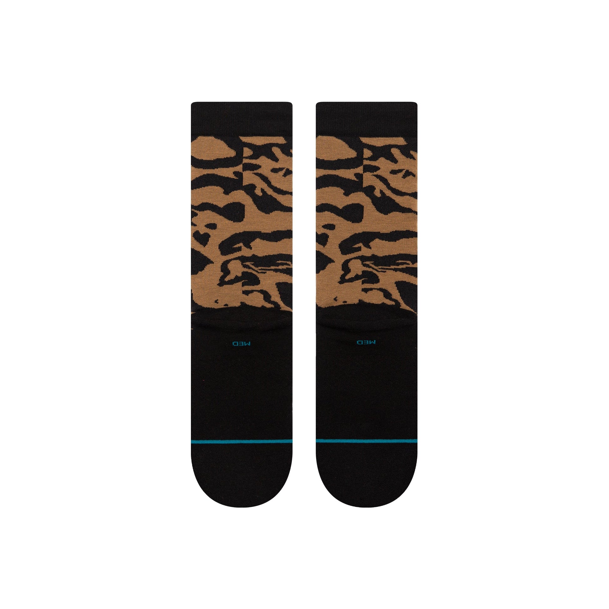 Stance Animalistic Crew Sock Black Brown