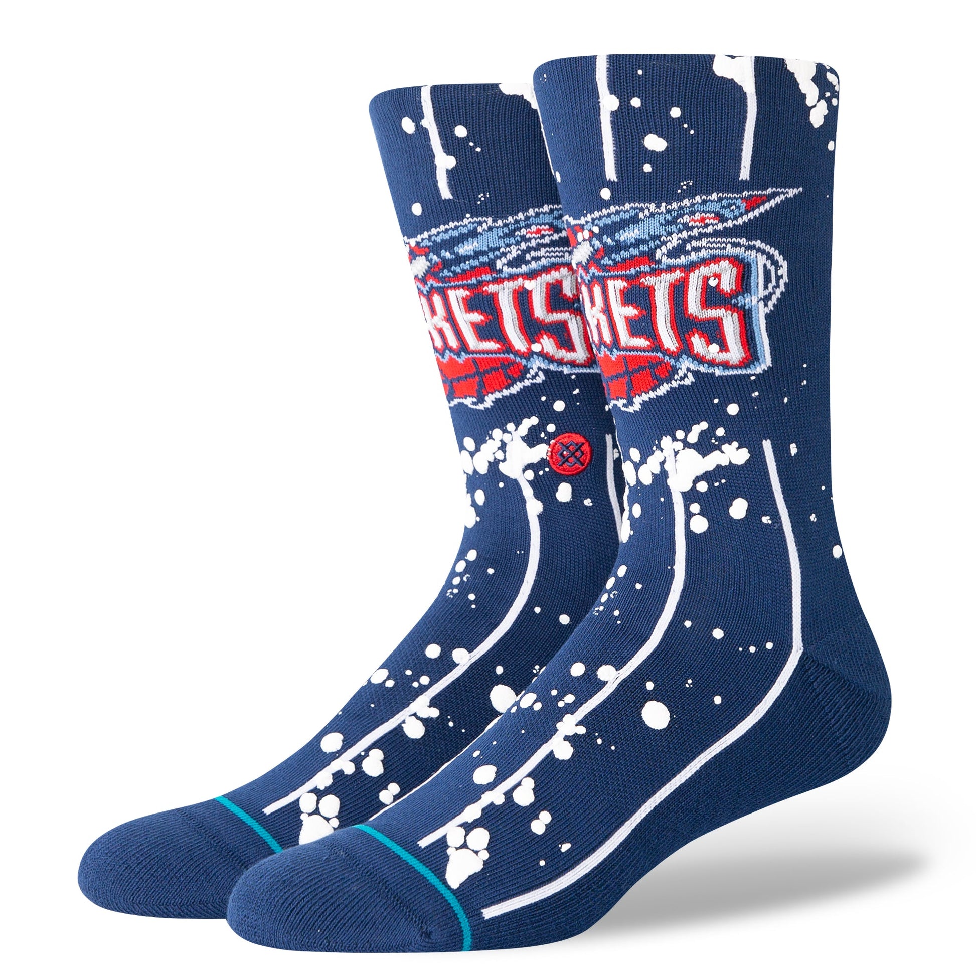 Stance Overspray Houston Rockets Crew Sock Navy