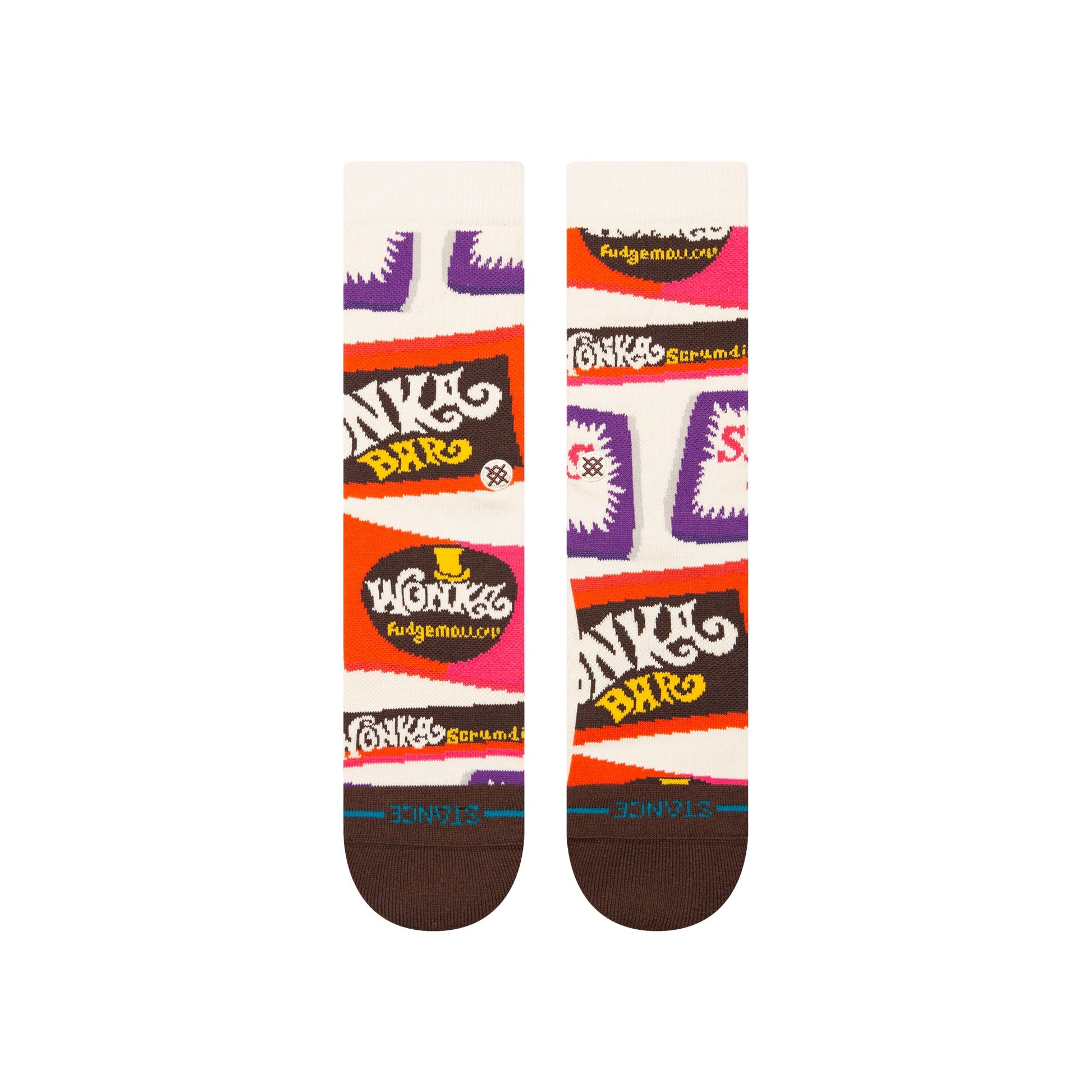 Stance Wonka Bars Crew Sock Brown