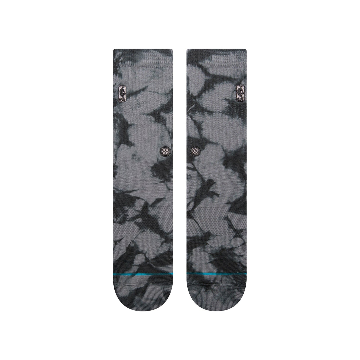 Stance Nba Logoman Dye Crew Sock Dark Grey