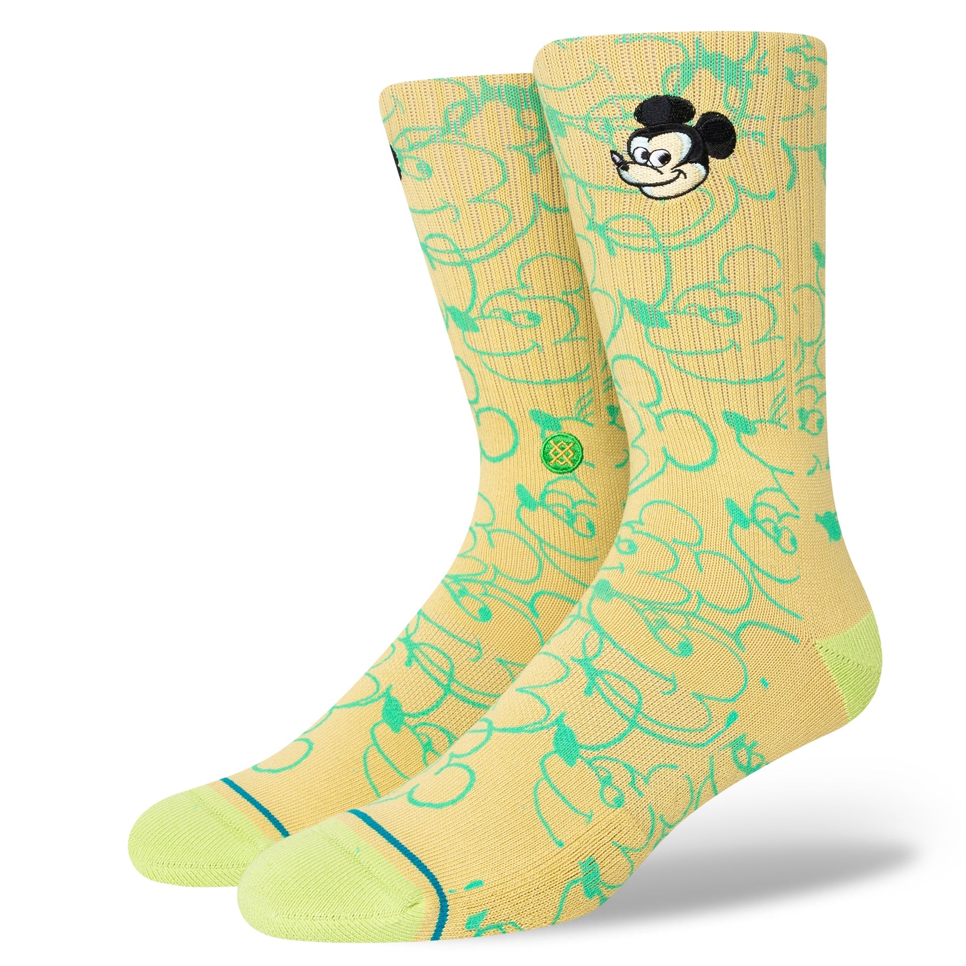 Stance Dillon Froelich Mickey Crew Sock Mustard