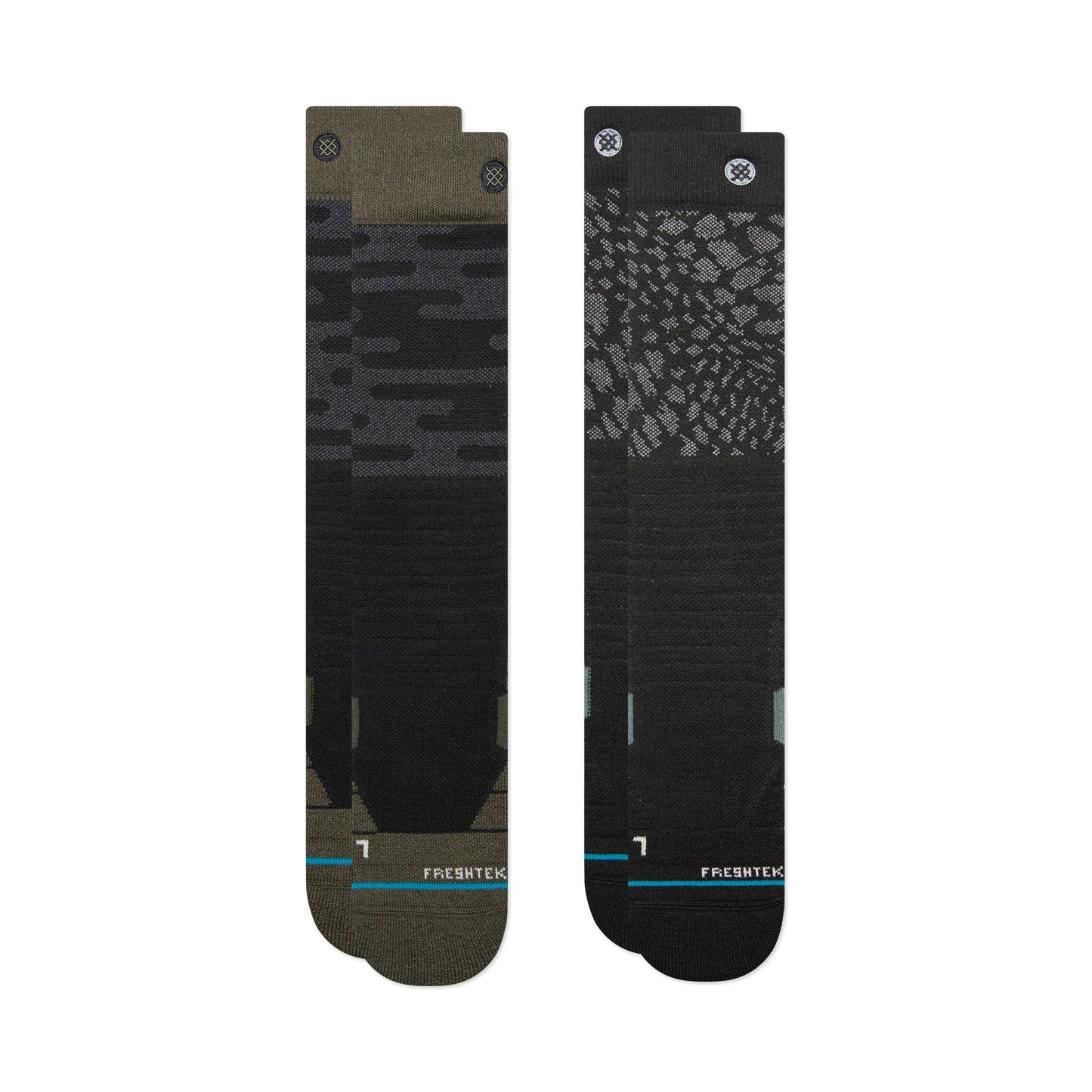 Stance Black Diamond Over The Calf Sock 2 Pack Black