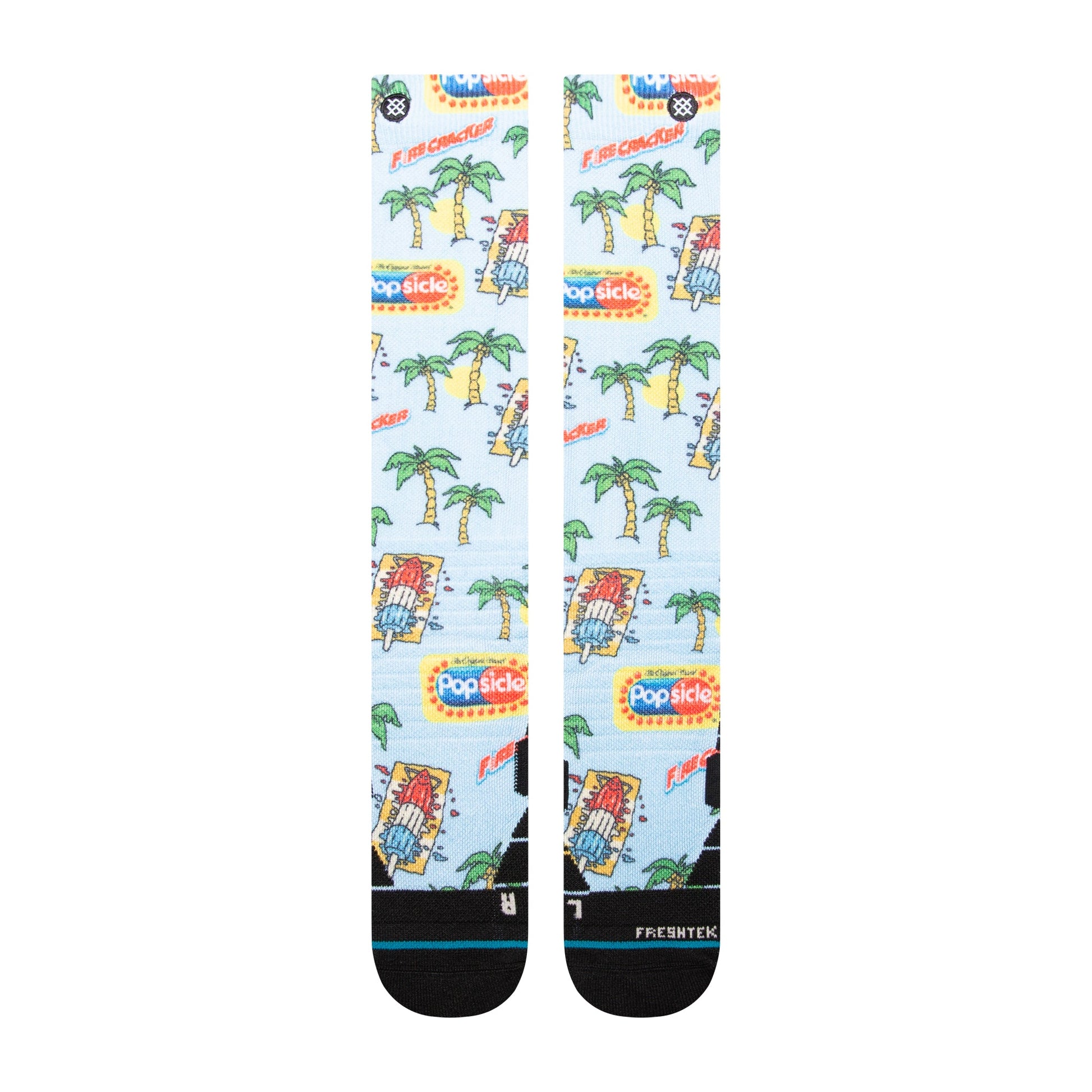 Stance Pops Snow Over The Calf Sock Light Blue