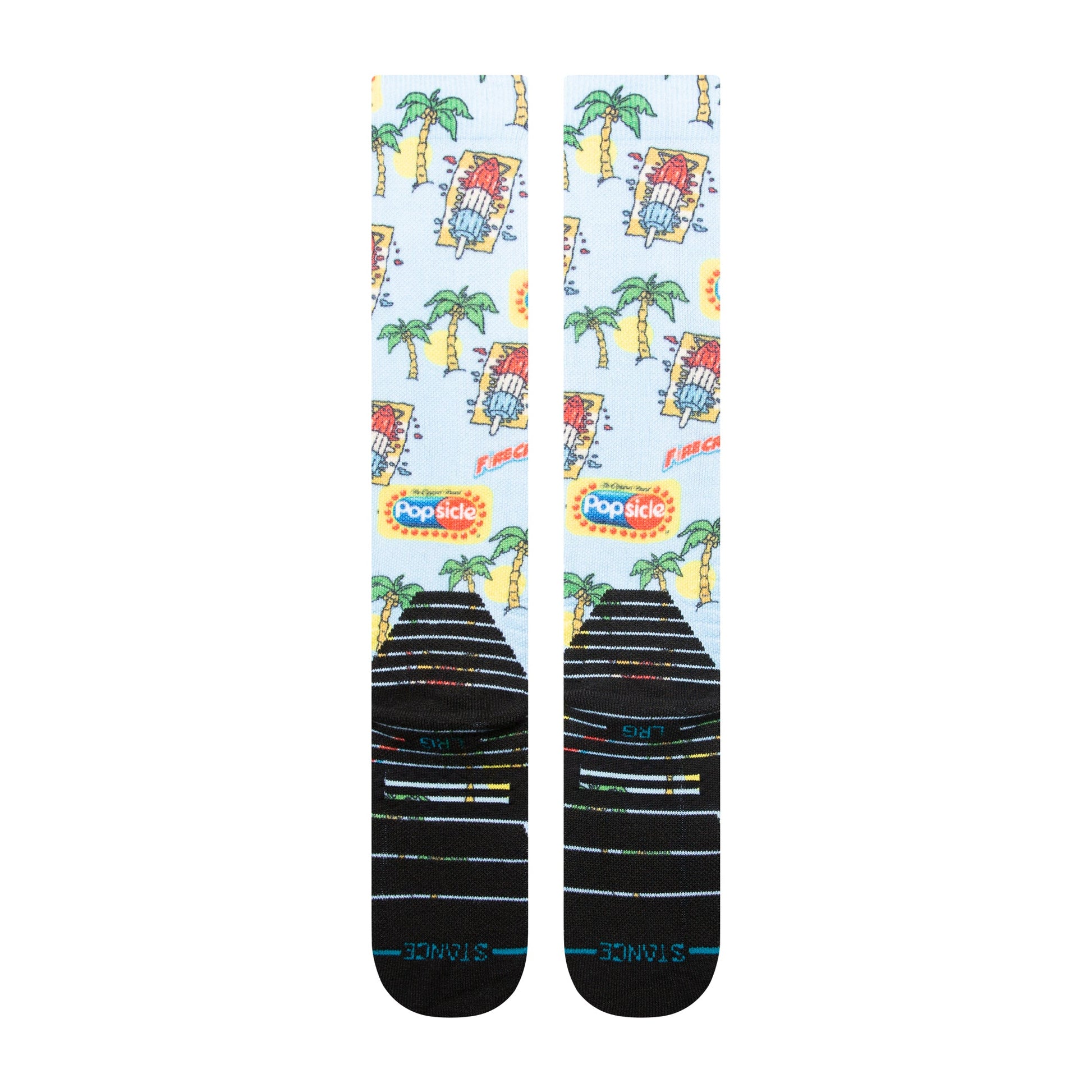 Stance Pops Snow Over The Calf Sock Light Blue