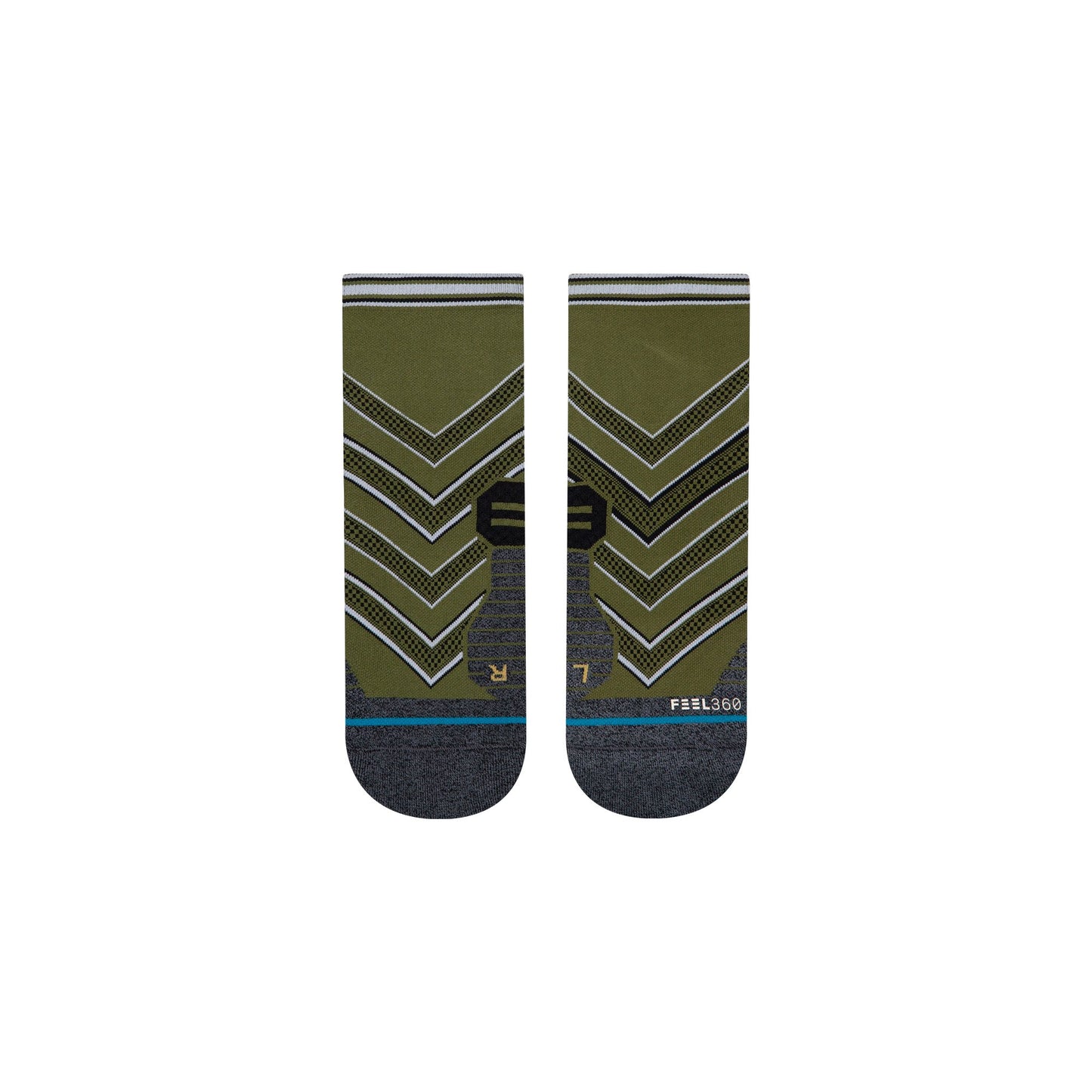 Stance Socks CONFLICTED QUARTER Green