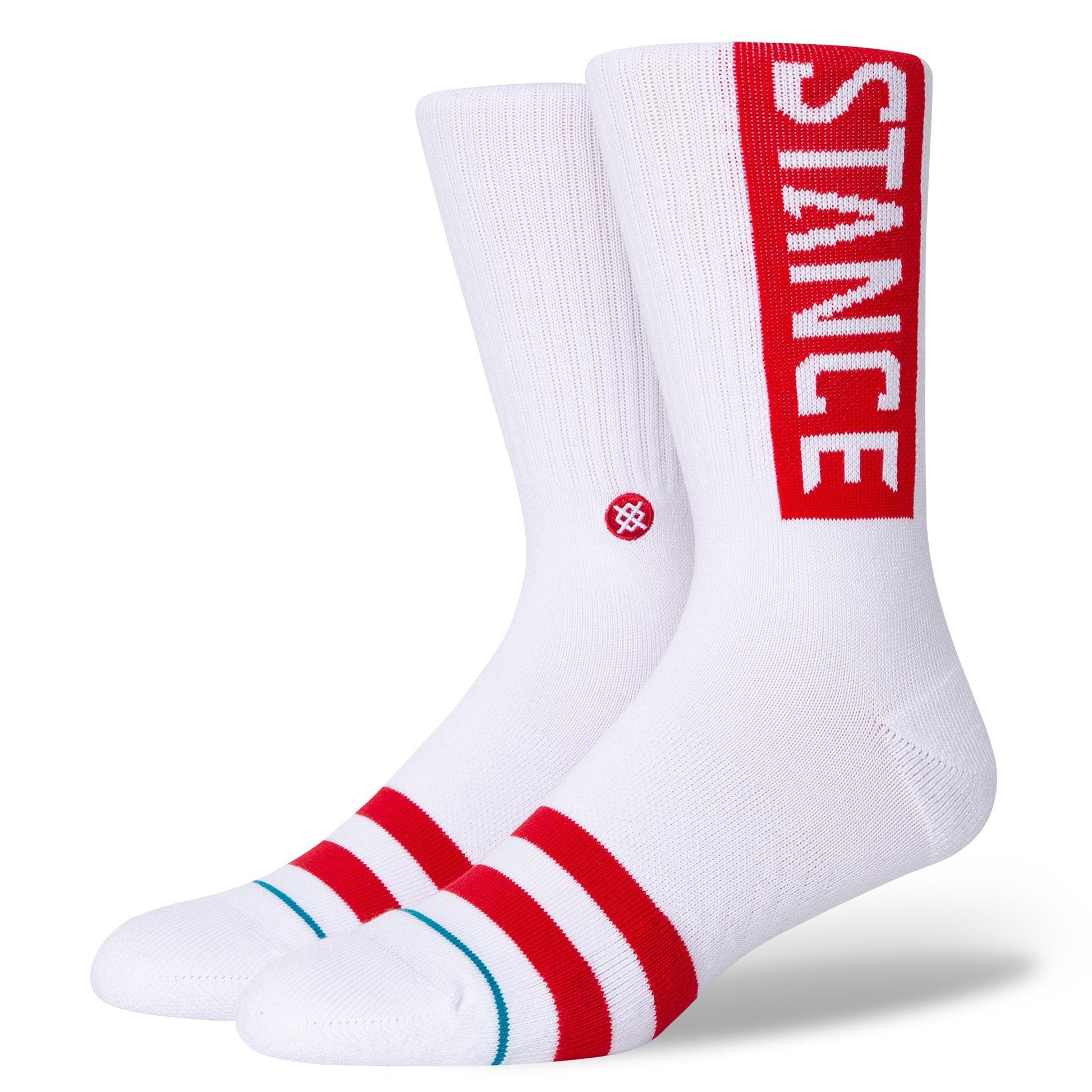 Stance OG Crew Sock White/Red