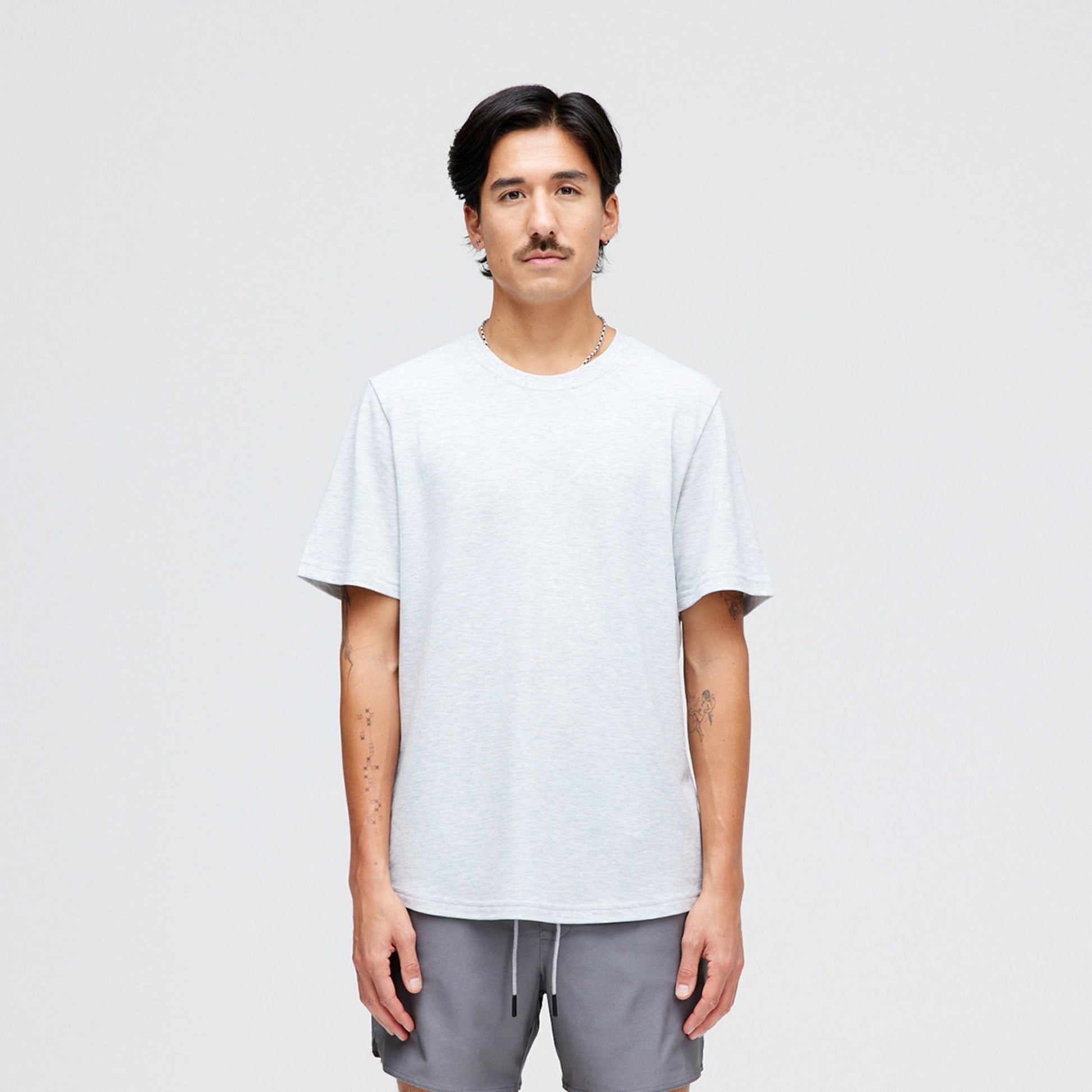 Stance Fragment Performance T-Shirt Heather Stone |model