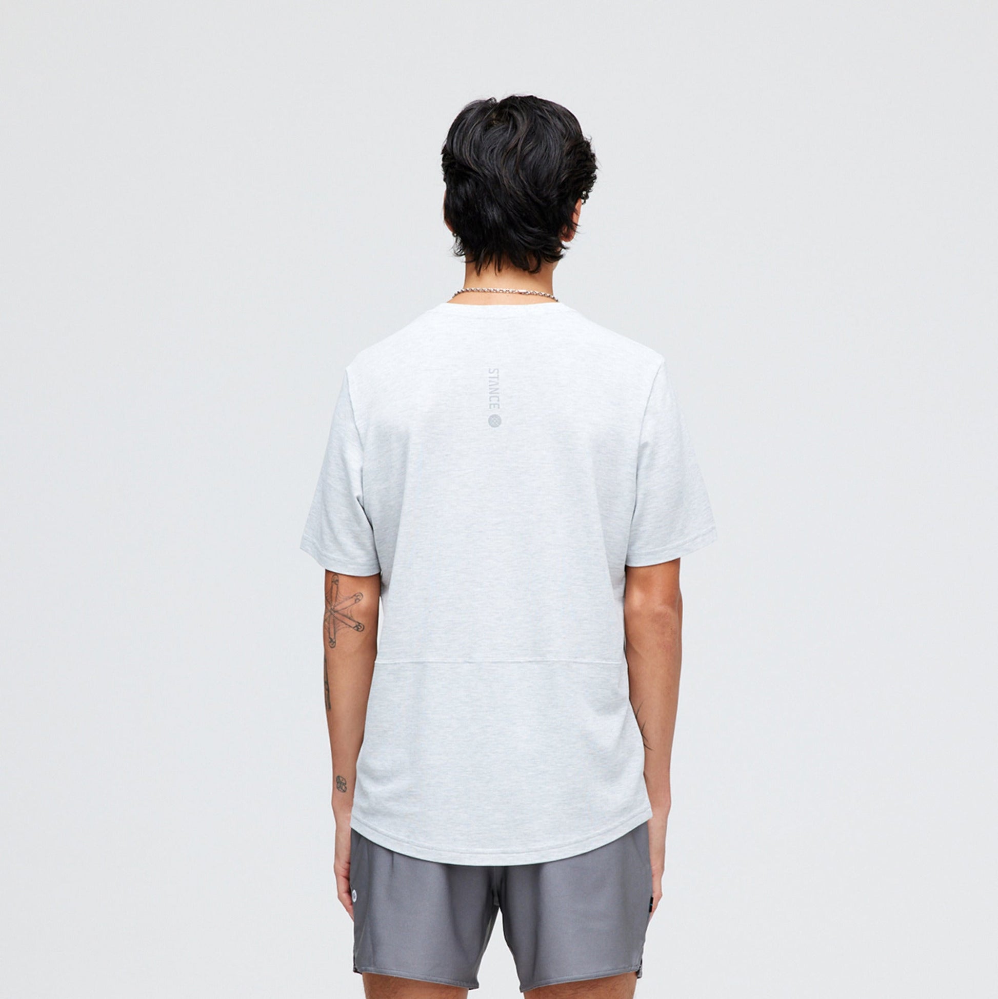 Stance Fragment Performance T-Shirt Heather Stone |model