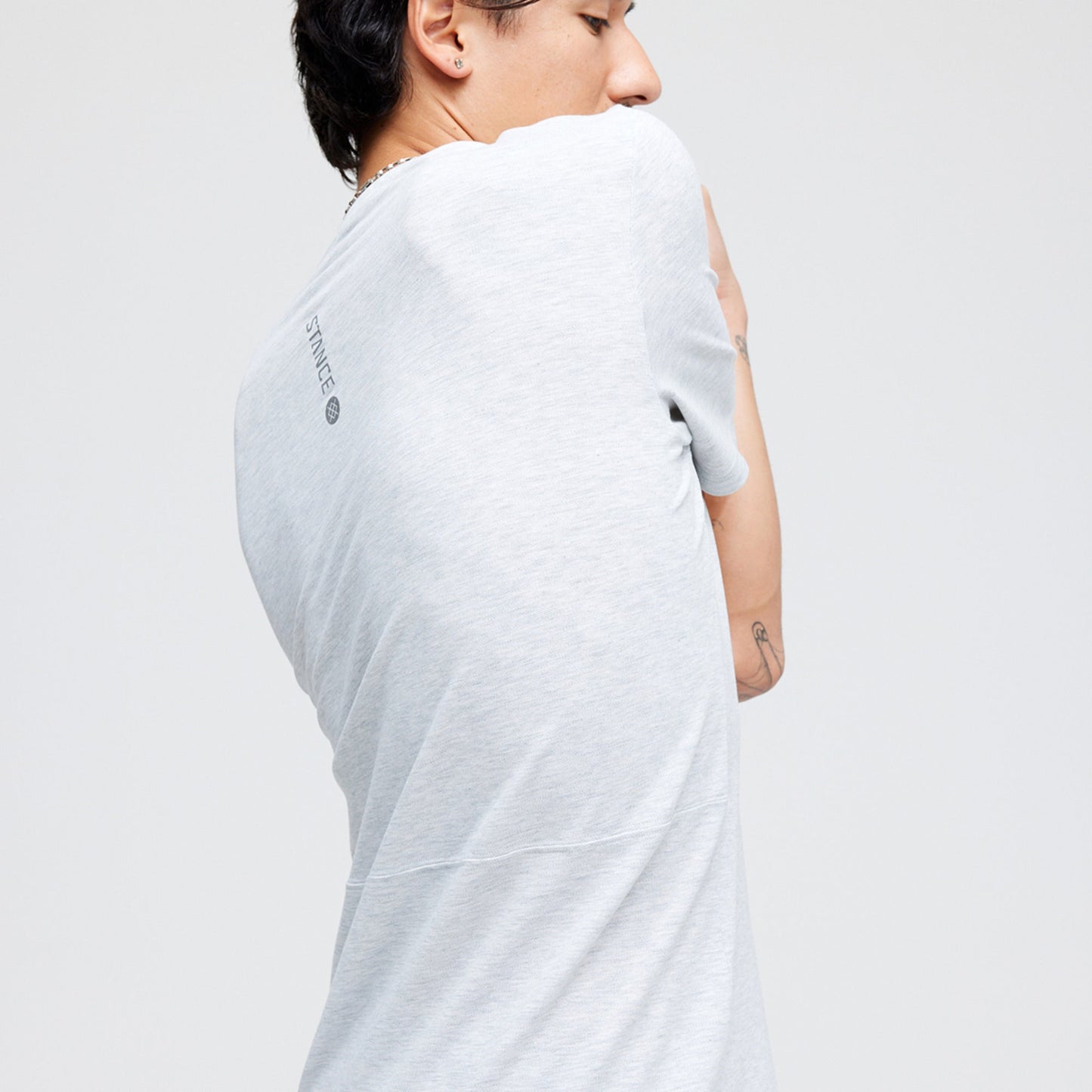 Stance Fragment Performance T-Shirt Heather Stone |model