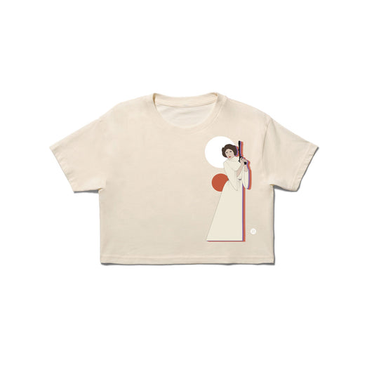Stance Women's Leia By Jaz Crop T-Shirt Vintage White