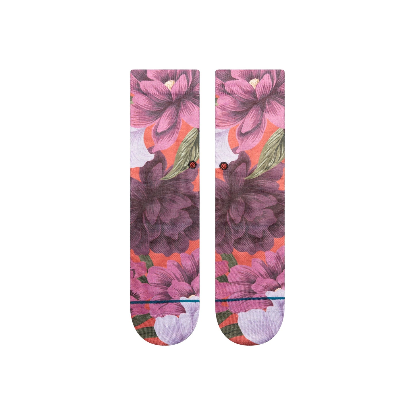 Stance Nice To Meet You Crew Sock Red Fade